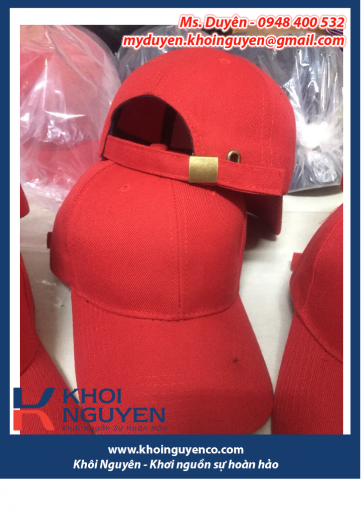 Xưởng nón két trơn giá rẻ 6 múi. Cơ sở may nón tại Đồng Nai, Hồ Chí Minh. Đáp ứng đơn hàng nhanh, số lượng ít, giao hàng tận nơi. Ms. Duyên - 0948400532 - 0948400531
