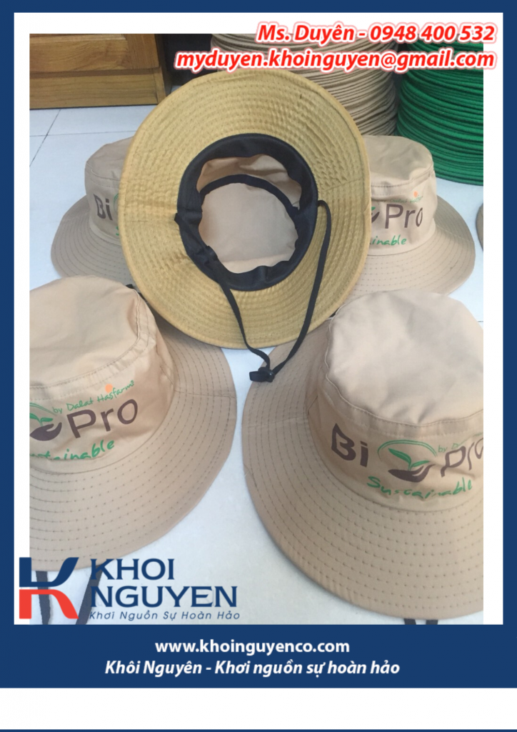 Xưởng nón tai bèo giao hàng tận nơi. Cơ sở may nón tại Đồng Nai, Hồ Chí Minh. Đáp ứng đơn hàng nhanh, số lượng ít, giao hàng tận nơi. Ms. Duyên - 0948400532 - 0948400531