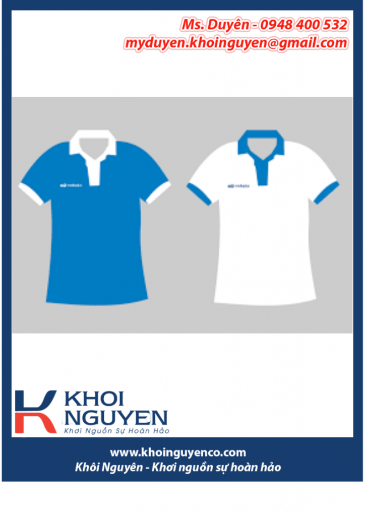 Cơ sở sản xuất áo thun nhân viên tại Đồng Nai. Công ty Khôi Nguyên chuyên sản xuất nón, áo đồng phục giá rẻ theo yêu cầu, tiến độ nhanh. 0948400532 - 0948 400 531