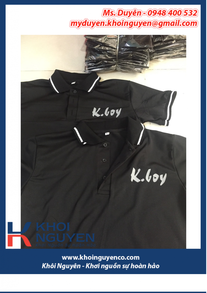 IN THÊU ÁO THUN THEO MẪU. Công ty Khôi Nguyên chuyên sản xuất nón, áo đồng phục giá rẻ theo yêu cầu, tiến độ nhanh. 0948400532 – 0948400531.